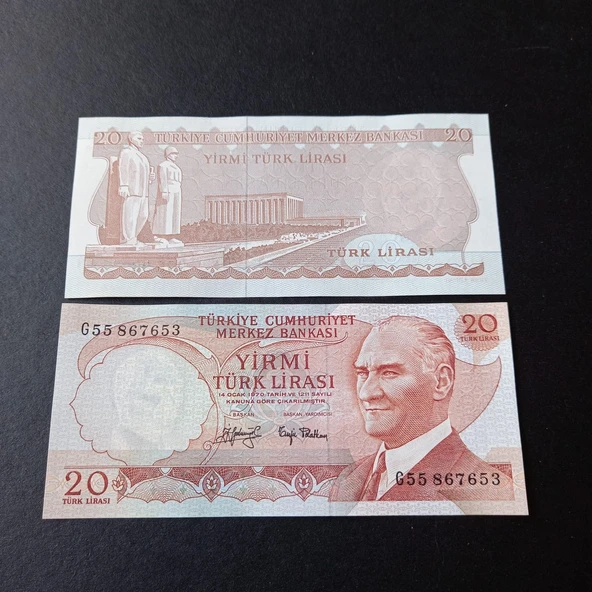 Escoines 3996368f570a28d589 6.Emisyon 3.Tertip G55 Serisi Çil 20Lira ürün görseli 1