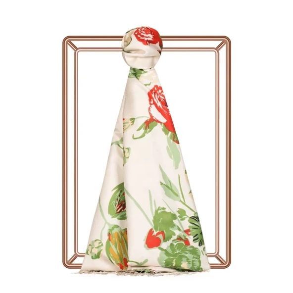 İPEKEVİ DESENLİ İPEK ŞAL ürün görseli 1