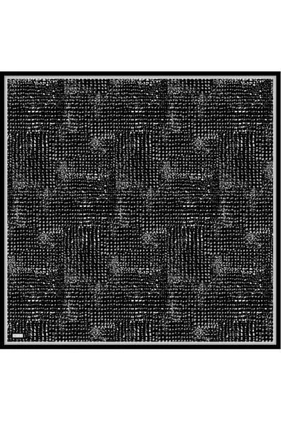 BELLİ DESENLİ TİVİL İPEK EŞARP - 5