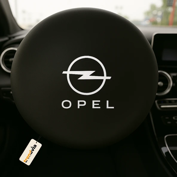 Opel Uyumlu Siyah Direksiyon Koruma Kılıfı  Penye Kumaş Dokuma