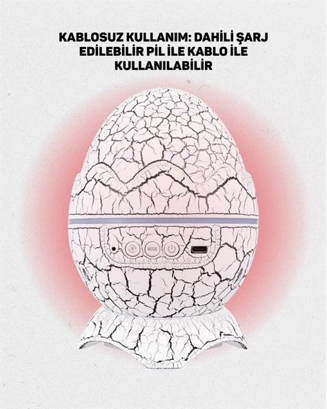Ayarlanabilir Parlaklık ve Sis Efektli Atmosfer Lambası - 4