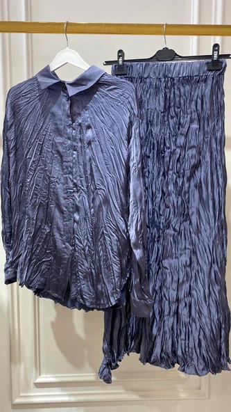 PLİSELİ SATEN TAKIM - Resim 2