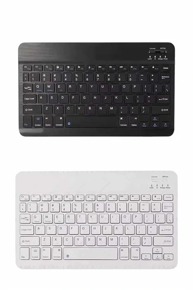Uyumlu Kablosuz Bluetooth Şarj Edilebilir Mini Q Klavye - 4