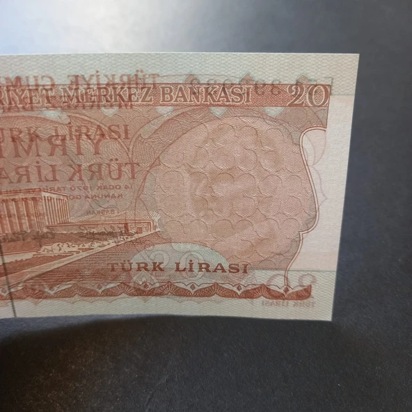 Escoines 3996368f56fc404254 6.Emisyon 3.Tertip F51 Serisi Çil 20Lira - Resim 2