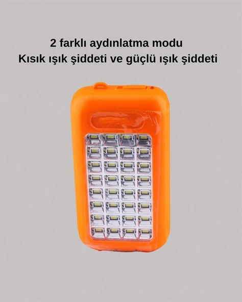 Gold Silver Güneş Enerjili Powerbank Işıldak – 10000 mAh, Taşınabilir, Suya Dayanıklı, 32 LED - 3