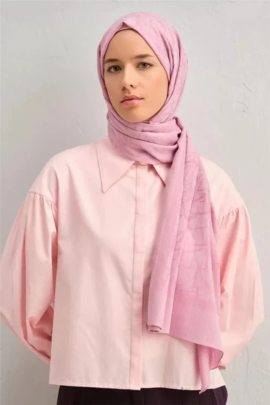ARMİNE TENSEL İPEK KALİGRAFİ DESEN ŞAL - Resim 8