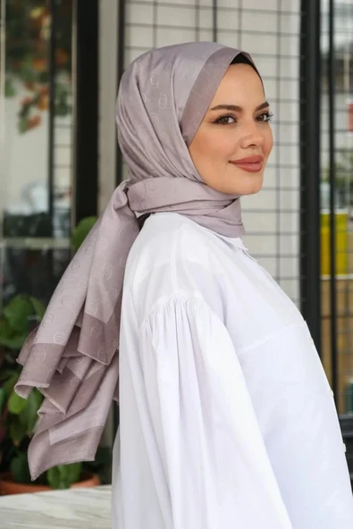 HİNT İPEK MONOGRAM ŞAL - Resim 7