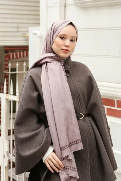 HİNT İPEK MONOGRAM ŞAL ürün görseli