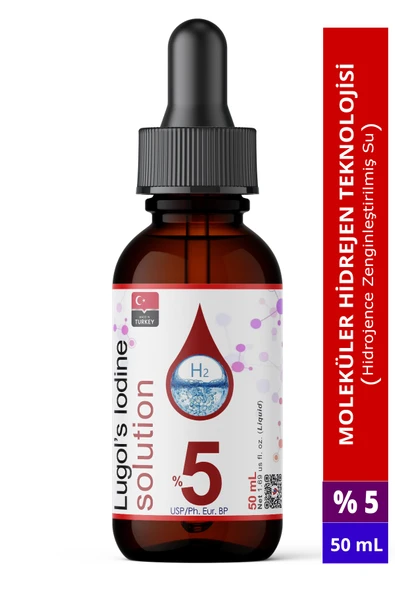 Lugol Çözeltisi %5 | 50 Ml | Cam Damlalıklı Şişe (Pharma Grade) ürün görseli