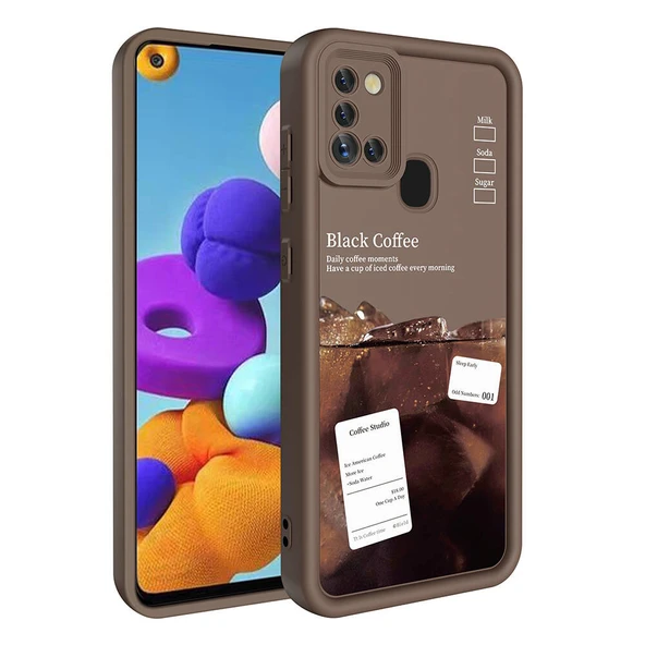 Galaxy A21S Kılıf Kamera Korumalı Baskılı Arka Yüzey  Klas Kapak - Resim 5