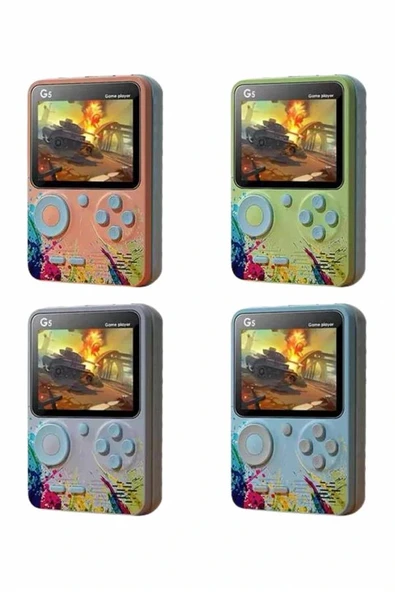 Game Box Mini 500 Adet Retro Oyun Taşınabilir Oyun Konsolu - 3
