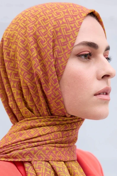 CARDİON KENDİNDEN DESENLİ ŞAL - Resim 12