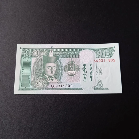 Escoines Koleksiyon 3996368f6b5d4215a4 2020 Moğolistan ÇİL 10 Tugrik kağıt para - Resim 3