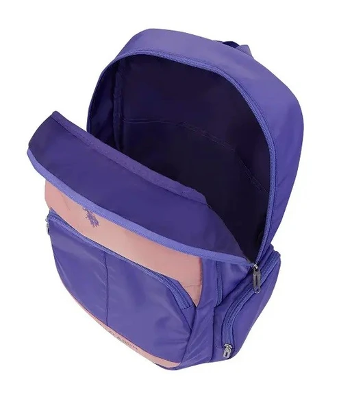 U.S. Polo Lila Okul Sırt Çantası - Resim 2