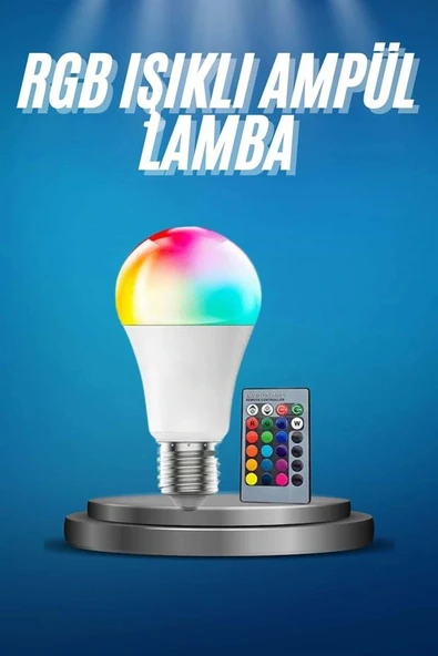 Ayarlanabilir Parlaklık RGB Led Ampul Beyaz Lamba Ve Renkli Ampul - 2