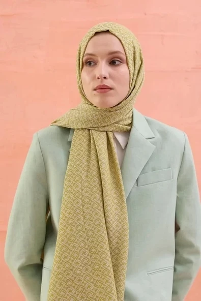 CARDİON KENDİNDEN DESENLİ ŞAL - Resim 4