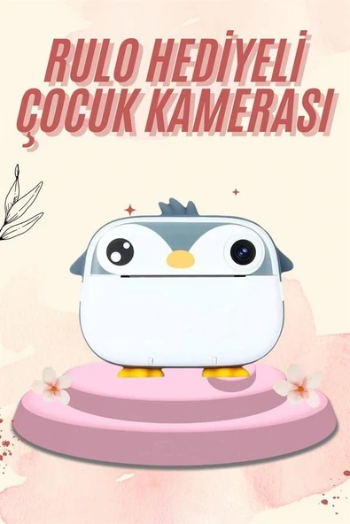 Dijital HD Video Kamera Çocuk Fotoğraf Makinesi  Anlık Termal Rulo - 2