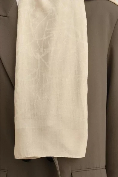 ARMİNE TENSEL İPEK KALİGRAFİ DESEN ŞAL - Resim 4