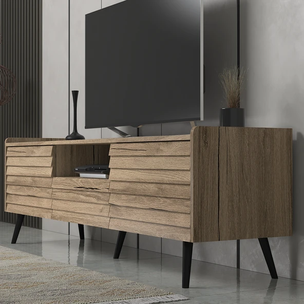 Hunerika Sorvina 2 kapak tek çekmece tv ünitesi-pera-Minifiks Bağlantı - 2