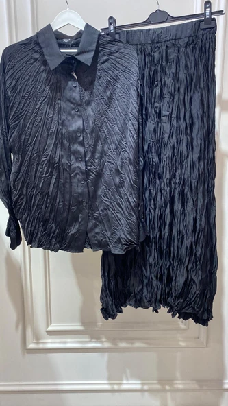 PLİSELİ SATEN TAKIM - Resim 3