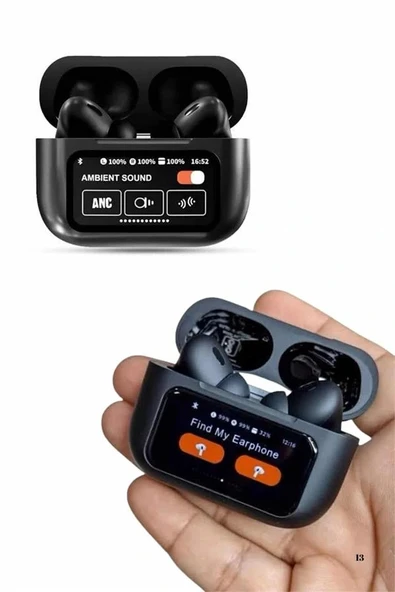 Kulak İçi Bluetooth Kulaklık Ekranlı Müzik Dinleme Çağrı Cevaplama Siyah - 3