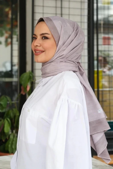 HİNT İPEK MONOGRAM ŞAL - Resim 6