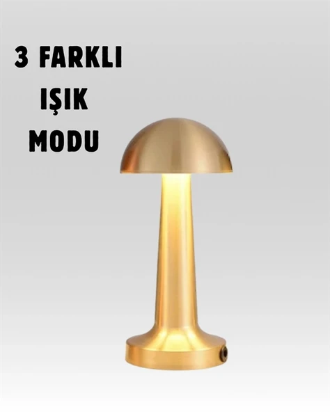 Modern Tasarım Şarjlı Masa Lambası – 1800 mAh Batarya - 2