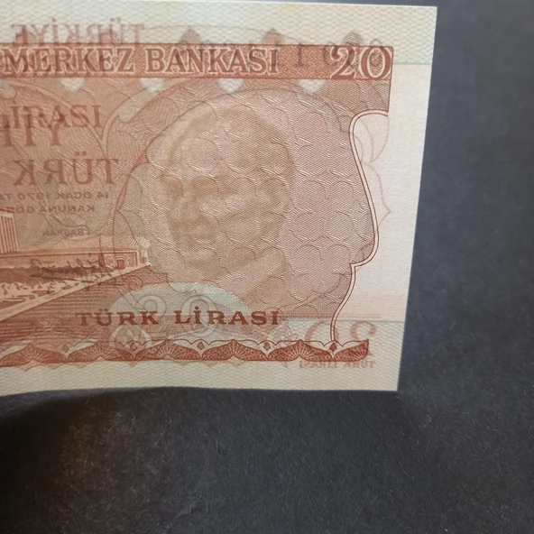 Escoines 3996368f6c00b12919 6.Emisyon 20Lira 3.Tertip G59 Serisi Çil - Resim 4