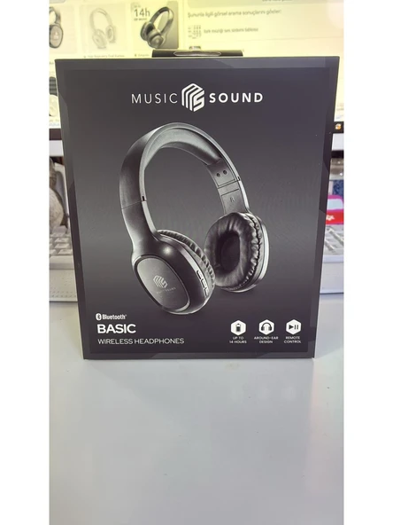 Cellularline Music Sound Kafa Üstü Kulaklık Siyah