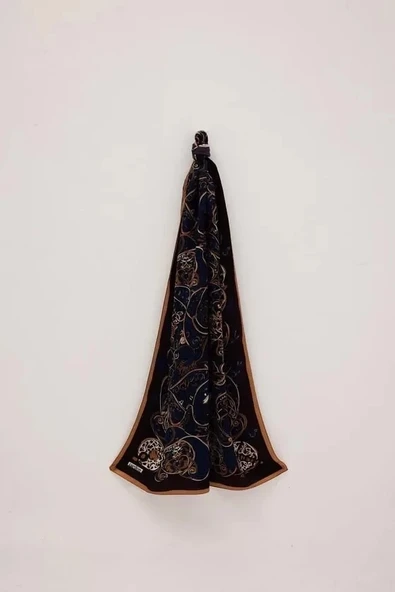 ETNİK DESEN GOLD İPEK ŞAL - Resim 4