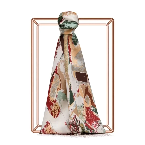 İPEKEVİ DESENLİ İPEK ŞAL