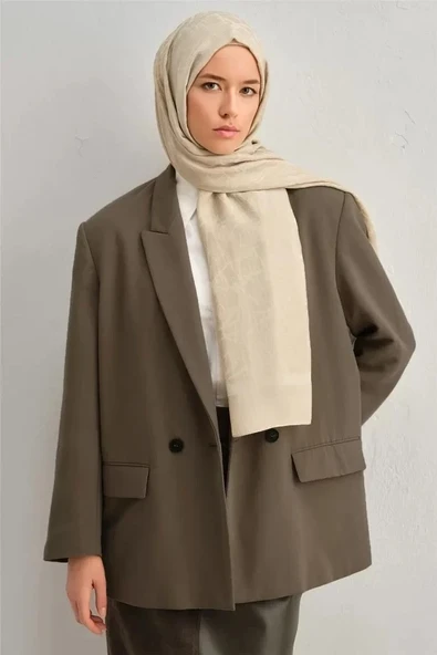 ARMİNE TENSEL İPEK KALİGRAFİ DESEN ŞAL - Resim 3