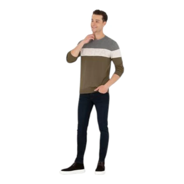 Erkek Çizgili Kazak - 7