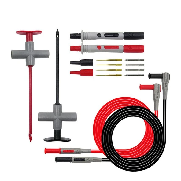 P1200B 14 parça  Çok Işlevli Değiştirilebilir Multimetre Probu Test ölçüm Kablo kiti ürün görseli 1