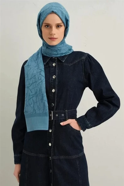 ARMİNE TENSEL İPEK KALİGRAFİ DESEN ŞAL - Resim 9