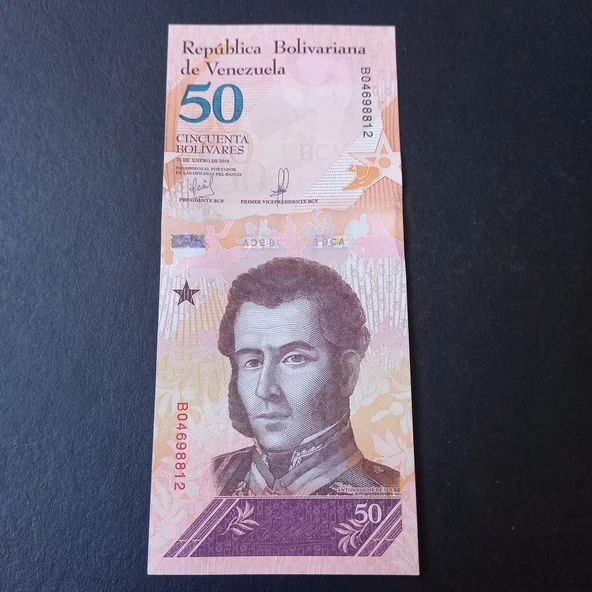 Escoines 3996368f560a5a5174 2018 Venezuela 50 Bolivar ÇİL - 2