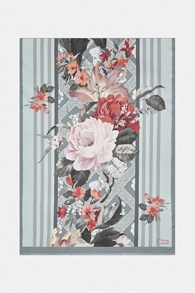 VAKKO DESENLİ TİWİL İPEK ŞAL - Resim 3