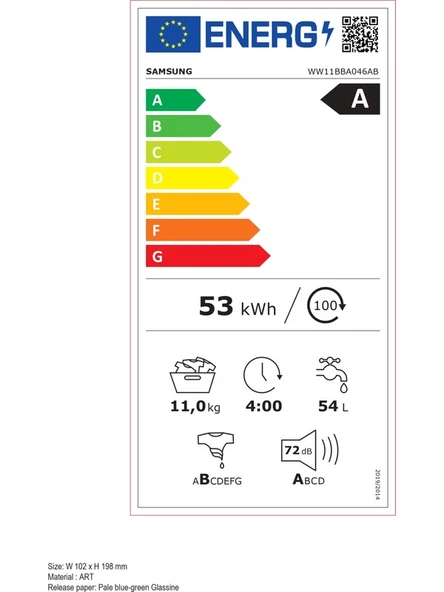 Samsung WW11BBA046ABAH 11 Kg 1400 devir Siyah Bespoke Tasarım Çamaşır Makinesi - Resim 5