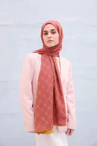 CARDİON KENDİNDEN DESENLİ ŞAL - 8