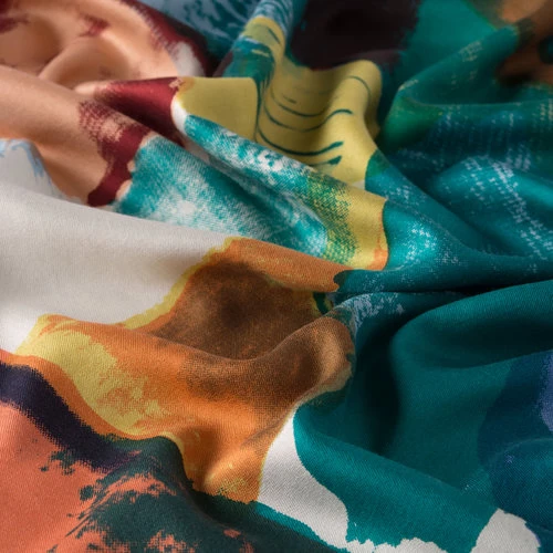 İPEKEVİ DESENLİ İPEK ŞAL - Resim 3