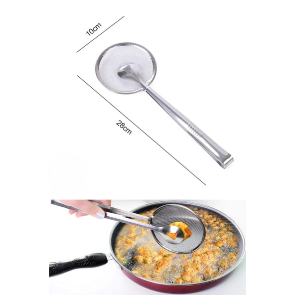 Süzgeçli Kevgirli Haşlama Kızartma Maşası - Resim 2