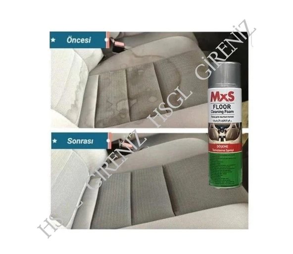 HSGL MxS Oto Araç İçi Döşeme ve Koltuk Temizleme Köpük Spreyi 500 ml Derinlemesine Temizlik Hoş Koku Kolay Uygulama - 2