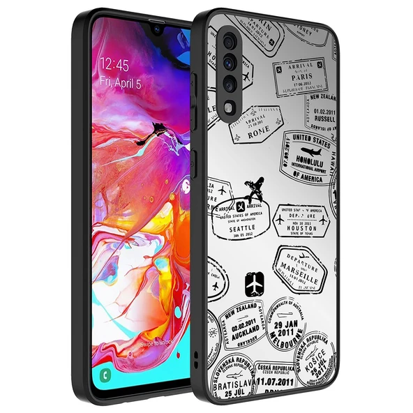 Galaxy A70 Kılıf Aynalı Desenli Kamera Korumalı Parlak  Mirror Kapak ürün görseli