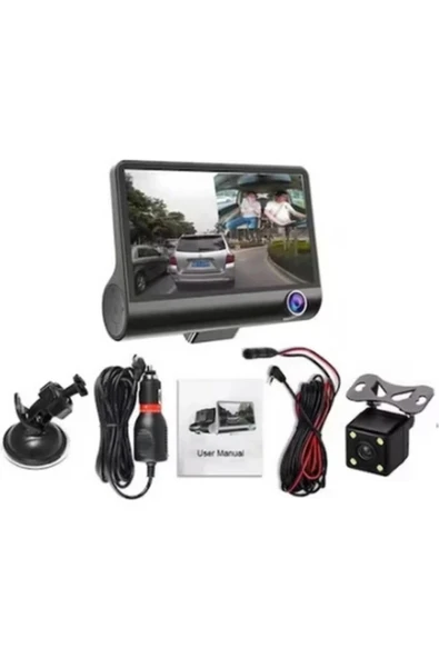 Blackbird 504 170 Geniş Açı, G-Sensörlü, Gece Görüşlü 1080P Çift Yönlü Araç Kamerası (Ön+Arka) - Park Modlu Car DVR - 3