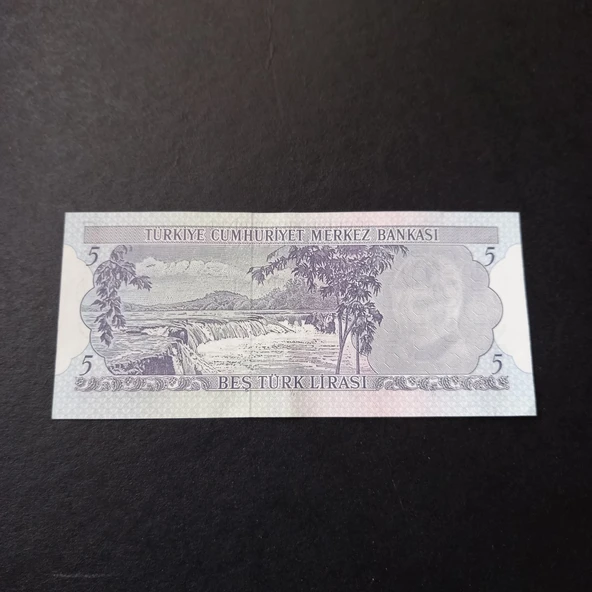 Escoines 3996368f6c7bdf1d6d 6.Emisyon 5Türk-Lirası J82-300021 Seri Numara CA - Resim 2