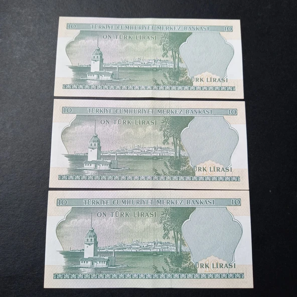 Escoines 3996368f7fbb8f0e4b Seri Takipli ÇİL 3 Adet 10 Lira 6.Emisyon E53 1.Tertip - Resim 5