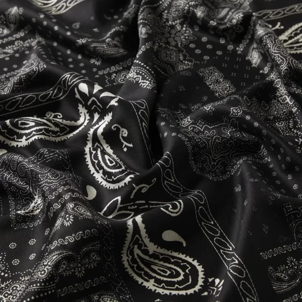 İPEKEVİ DESENLİ İPEK ŞAL - Resim 6