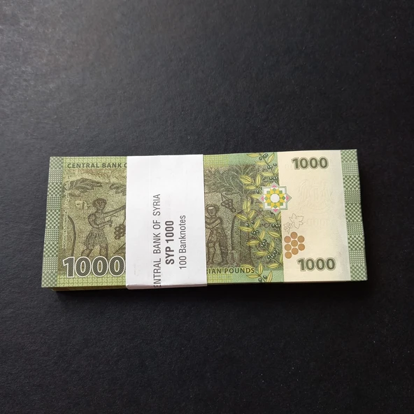 Escoines 3996368f576f03d240 Suriye 1000 pound ÇİL 100Adet 1 Deste ürün görseli 1