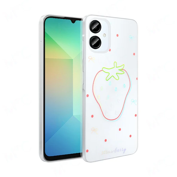 Galaxy A06 Kılıf Şeffaf Figürlü Folk Sert Kapak