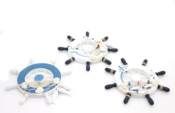 Ahşap Marin Duvara Asmalı Dümen ürün görseli